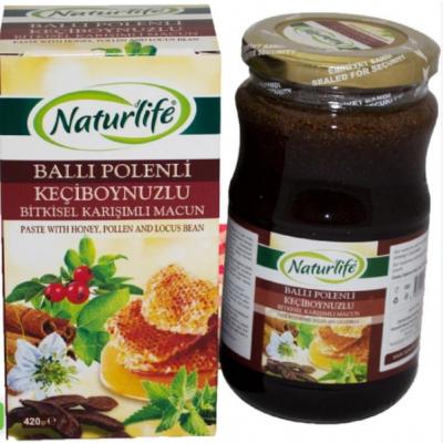 Ballı Polenli Keçiboynuzlu Bitkisel Karışımlı Macun 420 gr