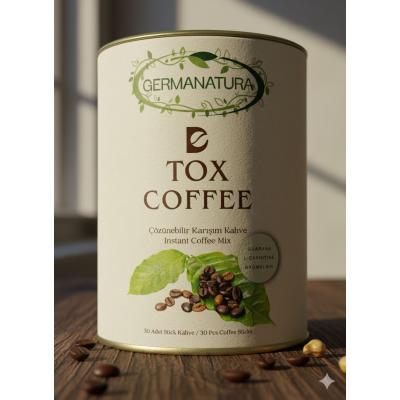 GERMANATURA D-TOX COFFEE (GUARANA-L-CARNITINE-BROMELAIN) 30 Adet stick Kahve (2 g x 30)